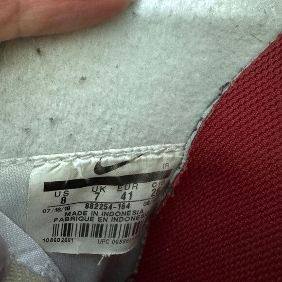 RARE Nike Cortez ‘72 Premium White/Red/Blue OG Gump Soft Leather Women’s 8 - Picture 8 of 12